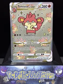 Pokemon Card Simisear VSTAR GG37/GG70 Crown Zenith Galarian Gallery Near Mint - Image 1