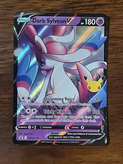 Dark Sylveon V SWSH134 Holo Black Star Promo Pokemon Card NM - Image 1