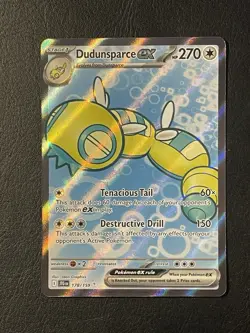 Pokemon Dudunsparce EX TCG Holo Ultra Rare Card 178/159 Sv09: Journey Together - Image 1