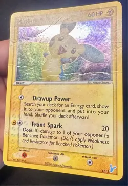 Minun 6/12 2006 EX Trainer Kit Promo Pokemon Card TCG Exclusive Cosmos Holo - Hp - Image 3