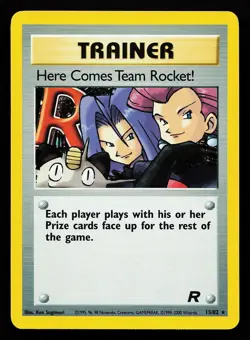 Here Comes Team Rocket! 15/82 Holo Rare Team Rocket Pokemon Card - Image 1