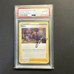 2023 Nessa 136/159 PSA 10. Crown Zenith. GEM MT. Graded Pokemon Card. HOLO. - Image 2