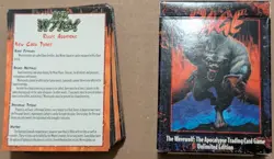 Rage: The Werewolf Apocalypse Trading Card Game 1995 Lot Unlimited The Wyrm - Image 1