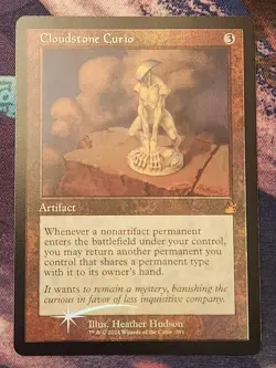 MTG RVR - Cloudstone Curio - (Retro Frame) FOIL NM Ravnica Remastered - Image 1