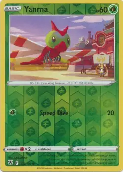 Yanma - 006/189 Astral Radiance Reverse Holo Common Pokemon - NM/MINT - Image 1