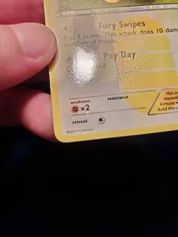 Meowth 102/101 Holo Secret Rare Pokemon TCG BW Noble Victories Near Mint NM - Image 5