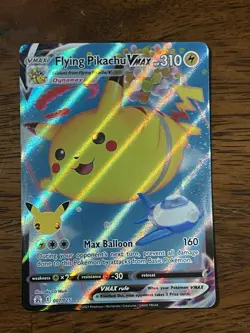Flying Pikachu VMAX ⭐ 007/025 Holo Rare VMAX Celebrations 2021 Pokemon NM - Image 1