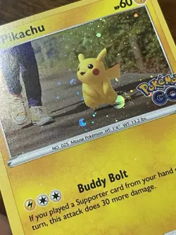 Swirl Pikachu Cosmos Holo 27 2022 Pokemon Go Tin - Image 2