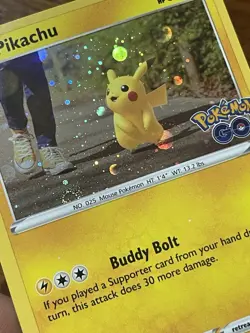 Swirl Pikachu Cosmos Holo 27 2022 Pokemon Go Tin - Image 3