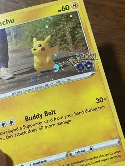Swirl Pikachu Cosmos Holo 27 2022 Pokemon Go Tin - Image 4