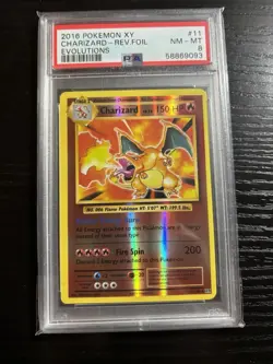 2016 Pokemon XY Charizard Reverse Holo PSA 8 - Image 1
