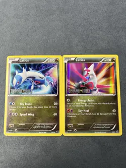 Pokemon Dragon Vault Latias 9/20 Stamped Holo - Latios 10/20 Stamped Holo - Image 1