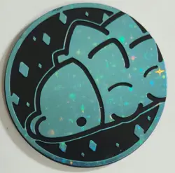 Pokemon TCG Official Flip Coin - Snom - Blue Holo - Authentic - 2024 - Image 1