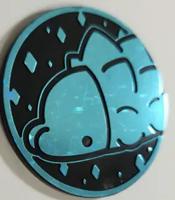 Pokemon TCG Official Flip Coin - Snom - Blue Holo - Authentic - 2024 - Image 3