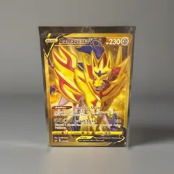 Pokemon TCG Sword & Shield Zamazenta V 212/202 Gold Secret Rare Full Art - Image 1