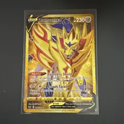 Pokemon TCG Sword & Shield Zamazenta V 212/202 Gold Secret Rare Full Art - Image 5