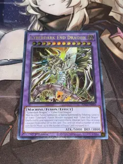 Yugioh Misprint Cyberdark End Dragon Ultra Rare SDCS-EN044 1st Edition - Image 1