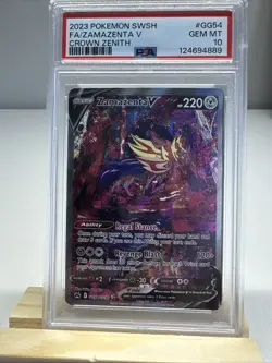 Zamazenta V GG54/GG70 Crown Zenith Galarian Gallery Pokemon PSA 10 GEM MINT - Image 1