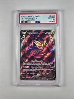 PSA 10 Zamazenta V FA GG54/GG70 Crown Zenith Pokemon SWSH English Gem Mint 💎 - Image 1