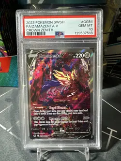 Pokemon Zamazenta V GG54/GG70 Trainer Gallery Card Crown Zenith PSA 10 Gem Mint - Image 1