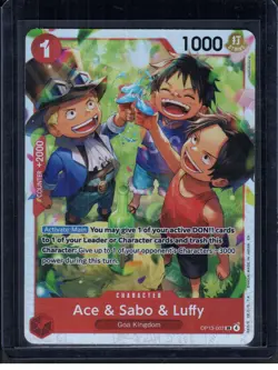 Ace & Sabo & Luffy OP13-007 Carrying On His Will Foil - Image 1