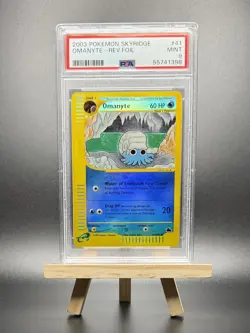 2003 POKEMON OMANYTE REVERSE REV HOLO FOIL #41 E-SERIES SKYRIDGE PSA 9 WOTC - Image 1