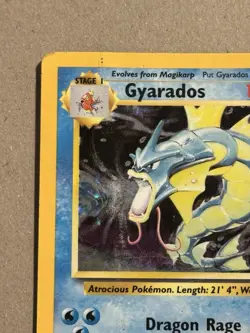 Gyarados 6/102 Base Set Holo Rare Vintage 1999 Pokemon Card HP - Image 3