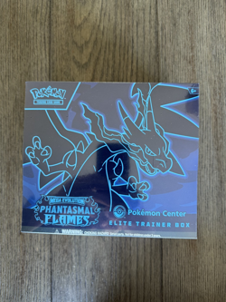 Pokemon TCG Phantasmal Flames Pokemon Center ETB Factory Sealed SMALL TEAR - Image 1