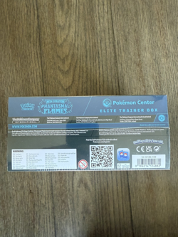 Pokemon TCG Phantasmal Flames Pokemon Center ETB Factory Sealed SMALL TEAR - Image 2