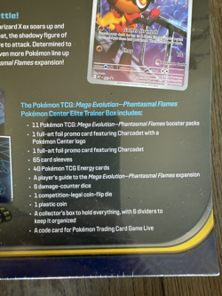 Pokemon TCG Phantasmal Flames Pokemon Center ETB Factory Sealed SMALL TEAR - Image 5