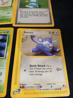 Pokemon Card Lot 21 Cards Nidoqueen Holo Zubsy Koga Dark Wartortle Bulbasaur Rat - Image 4