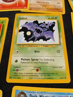 Pokemon Card Lot 21 Cards Nidoqueen Holo Zubsy Koga Dark Wartortle Bulbasaur Rat - Image 5