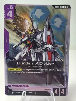 GUNDAM CARD GAME GD03-051 GUNDAM X DIVIDER (R) FOIL CARD - STEEL REQUIEM - Image 1