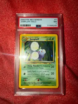 PSA 7 NM Jumpluff Neo Genesis Holo Rare Pokemon Card 7/111 - Image 1