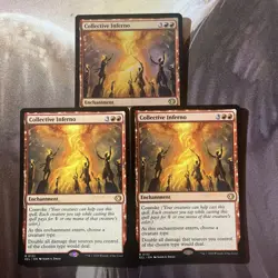 MTG / Collective Inferno X 3 / 1 -Foil & 2- Non / Nm & Never Played - Image 1
