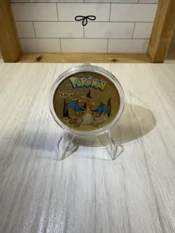 Pokemon Charizard Collectible Coin Gold Metal Medallion Pokemon TCG - Image 2