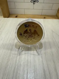 Pokemon Charizard Collectible Coin Gold Metal Medallion Pokemon TCG - Image 4