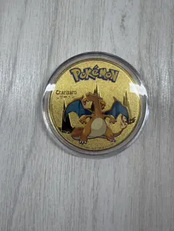 Pokemon Charizard Collectible Coin Gold Metal Medallion Pokemon TCG - Image 5