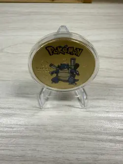 Pokemon Blastoise Collectible Coin Gold Metal Medallion Pokemon TCG - Image 3