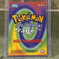 1999 Topps #04 Charmander Pokemon TV Animation Edition Vintage Card - Image 2