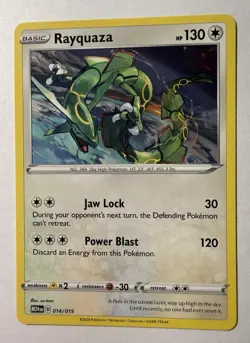 2025 POKEMON M24 EN MCDONALD’S RAYQUAZA DRAGON DISCOVERY #014 - Image 1