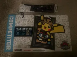Pokemon World Champion Washington DC Playmat Pikachu - Image 1