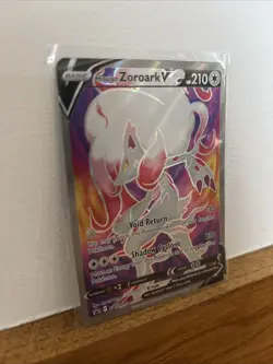 Hisuian Zoroark V SWSH297 NM Full Art Promo Pokemon Card - Image 1