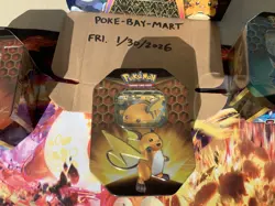 POKEMON TCG HIDDEN FATES RAICHU GX FACTORY SEALED TIN - Image 1