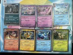 Pokemon Prismatic Evolutions Eeveelution Cosmos Holo Promo Set of 8 Costco - Image 1