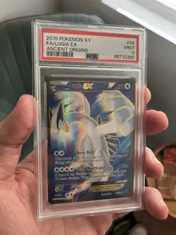 POKEMON XY ANCIENT ORIGINS #94 FULL ART LUGIA EX PSA 9 - Image 1