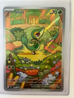 Snivy Illustration RARE 087/086 Black Bolt SV11B Pokemon English - Image 1