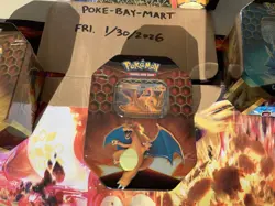 Pokemon TCG Sword & Shield Hidden Fates (Factory Sealed) Charizard Collector Tin - Image 1