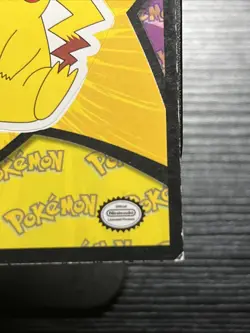 1999 Topps Sticker Pokemon Pikachu sitting puzzle piece blue logo vintage tcg - Image 2