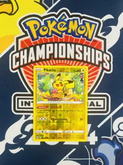 POKEMON Pikachu 052/196 Lost Origin Reverse Holo Card NM-MINT - Image 1